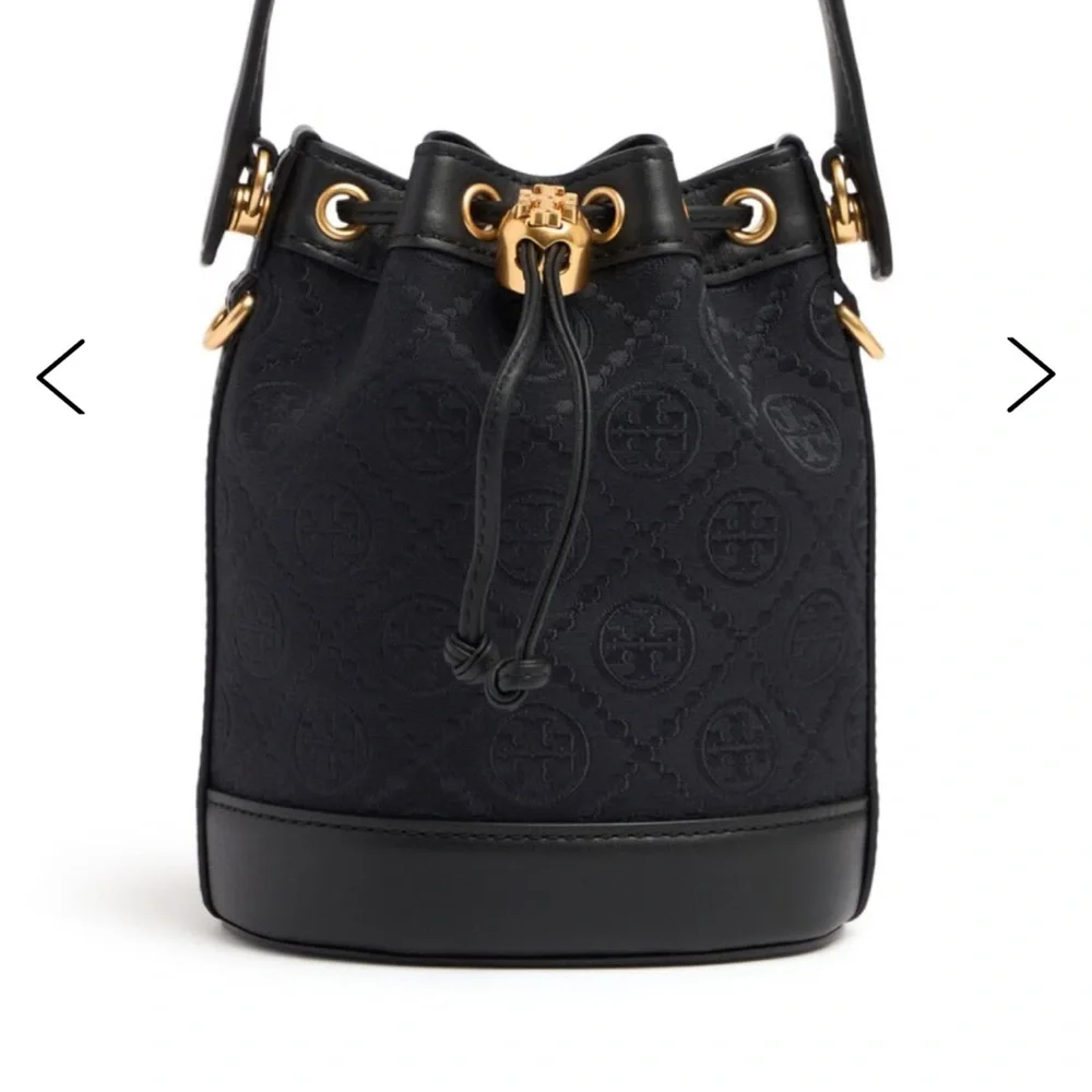 NWT Tory Burch Black Bucket Bag